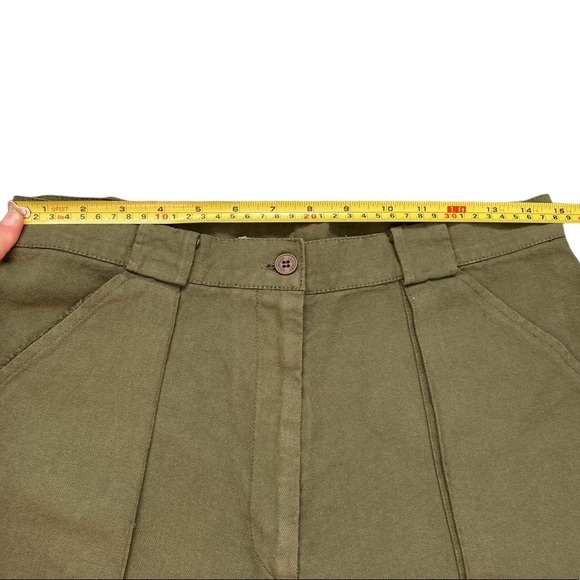 HIGH waisted 100% cotton cargo shorts vintage dead stock NWT - Picture 10 of 11